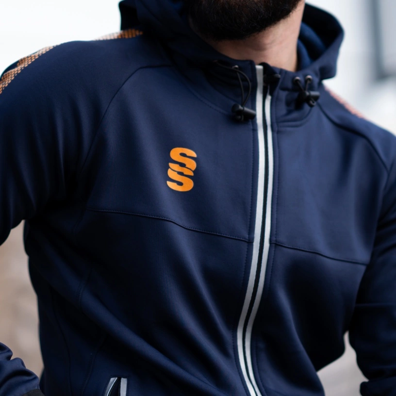 Dual Full Zip Hoody : Navy