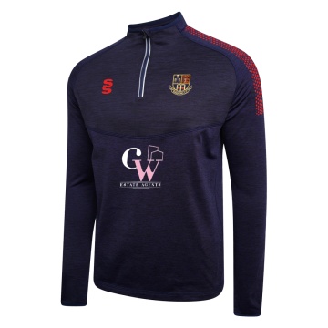 1/4 Zip Dual Performance Top : Navy