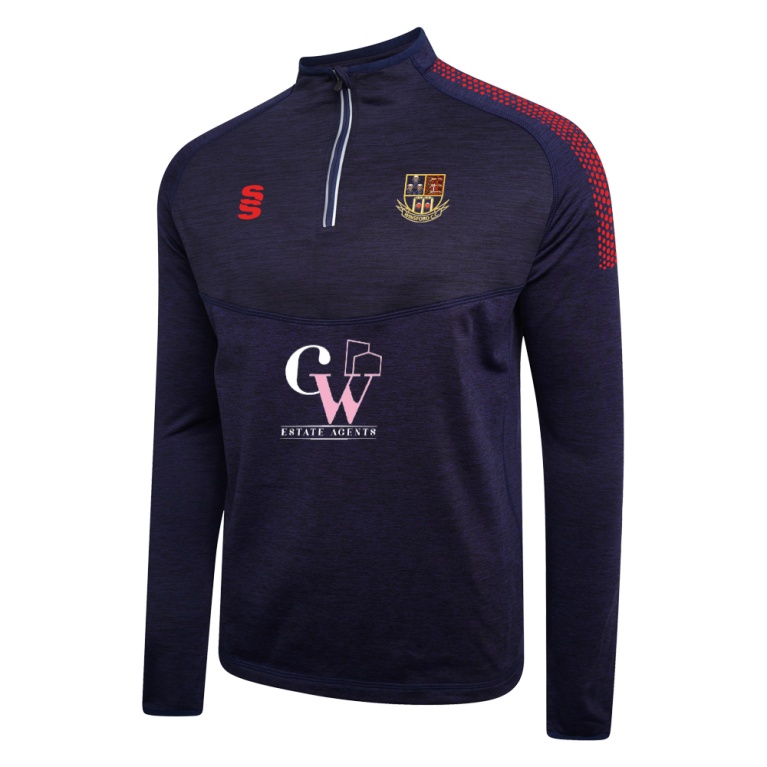 1/4 Zip Dual Performance Top : Navy