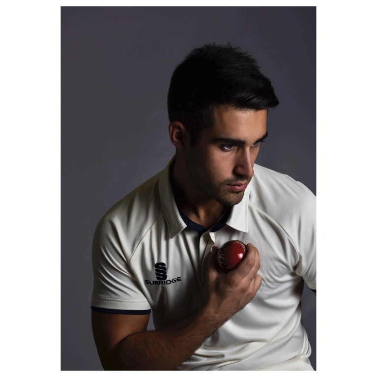 Ergo Cricket Shirt - Short Sleeve : Navy Trim