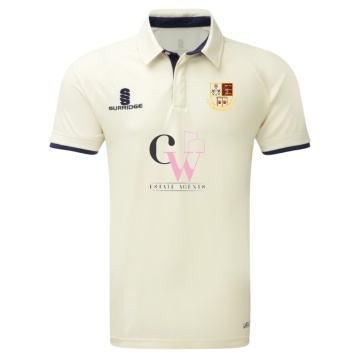 Ergo Cricket Shirt - Short Sleeve : Navy Trim